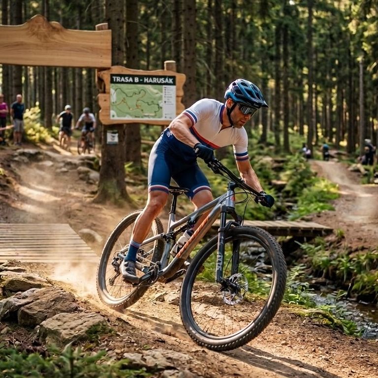 Adrenalin v lese na singletracku: Ze Sykovce do Vysočina arény